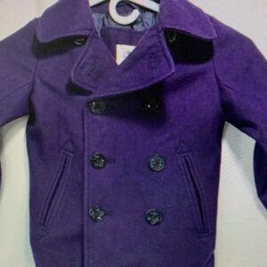 Kids Purple Peacoat